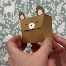 Load image into Gallery viewer, Bear Animal Gift Pillow 3D Box - Digital Download