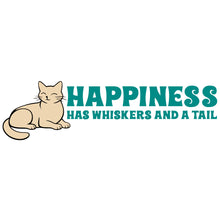 Load image into Gallery viewer, Happiness Has Whiskers and A Tail Quote - Digital Download
