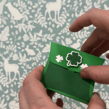 Load image into Gallery viewer, St Patricks Shamrock Gift Pillow 3D Box - Digital Download