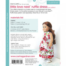 Load image into Gallery viewer, Little Love Nest Ruffle Dress Sewing Pattern PDF - Digital Download