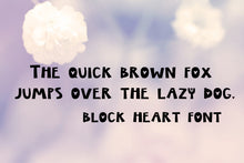 Load image into Gallery viewer, CG Block Heart Font - Digital Download