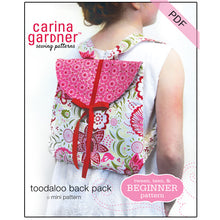 Load image into Gallery viewer, Toodaloo Back Pack Sewing Pattern PDF - Digital Download
