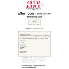 Load image into Gallery viewer, Afternoon Quilt Sewing Pattern PDF - Lap Size  - Digital Download