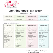 Load image into Gallery viewer, Anything Goes Quilt Sewing Pattern PDF - Sizes Lap, Twin, Queen, King  - Digital Download