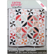 Load image into Gallery viewer, Anything Goes Quilt Sewing Pattern PDF - Sizes Lap, Twin, Queen, King  - Digital Download